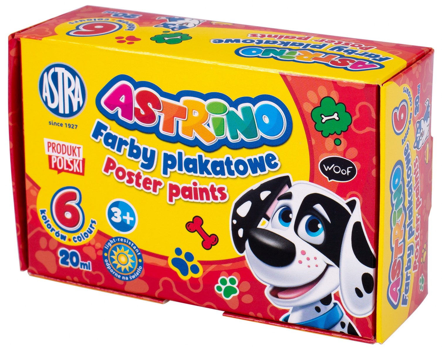 Farby plakatowe Astrino 6 kol x 20 ml Farby plakatowe Astrino 6 kol x 20 ml - obrazek 1