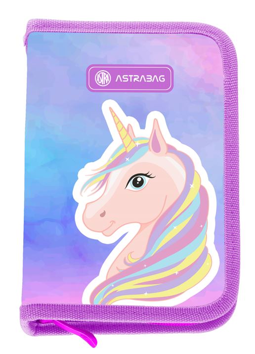 Piórnik pojedynczy bez wyposażenia UNICORN - mix wzorów Piórnik pojedynczy bez wyposażenia UNICORN - mix wzorów - obrazek 1