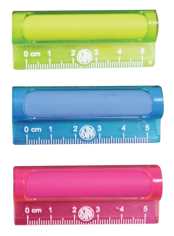 Gumka i linijka 5cm 2w1 ASTRA - 18 szt. drum Gumka i linijka 5cm 2w1 ASTRA - 18 szt. drum - obrazek 1