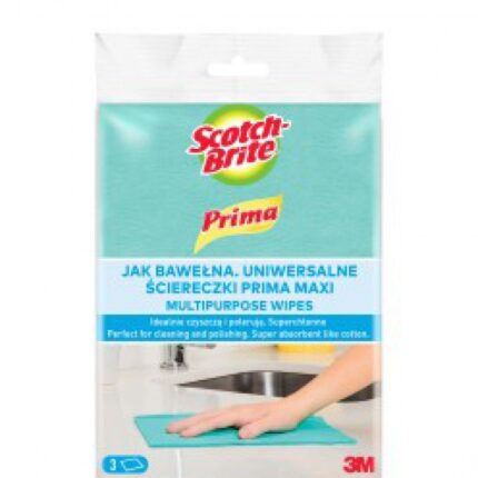 Ściereczki uniwersalne PRIMA Maxi "Jak bawełna", 3szt., mix kolorów