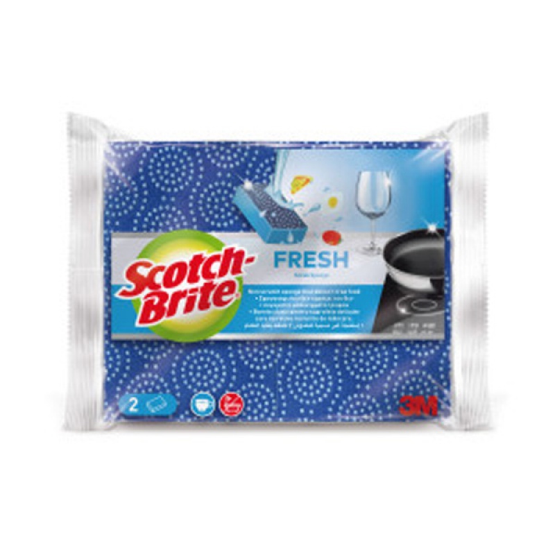 305018-339687-nierysujacy_zmywak_kuchenny_scotch_brite_fre-800w Nierysujący zmywak kuchenny SCOTCH-BRITE Fresh, 2 szt. - obrazek 1