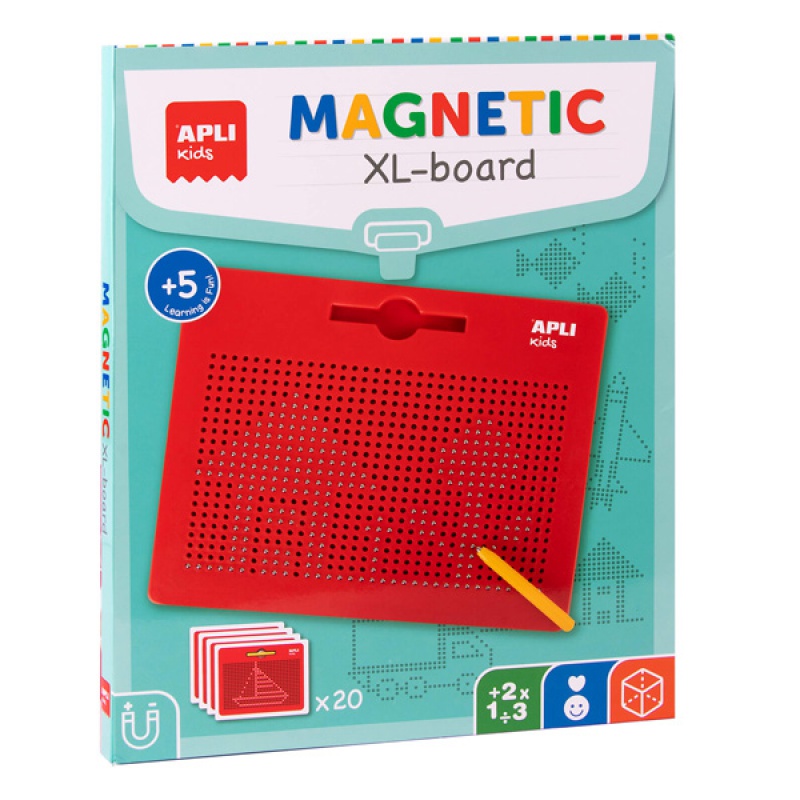 307082-341643-tablica_magnetyczna_apli_kids_xl_z_rysikiem_-800w Tablica magnetyczna APLI Kids, XL, z rysikiem, 10 kart z 20 rysunkami - obrazek 1