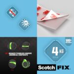 Paski montażowe SCOTCH®, dwustronne, 8 pasków, transparentne - obrazek 6