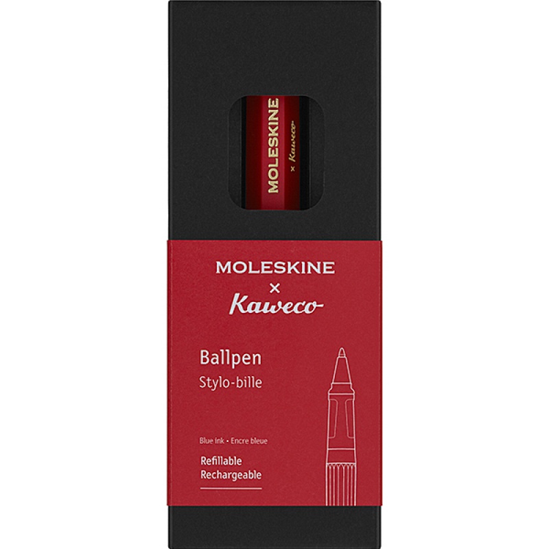 310857-344424-kaweco_x_moleskine_dlugopis_czerwony-800w KAWECO X MOLESKINE długopis, czerwony - obrazek 1