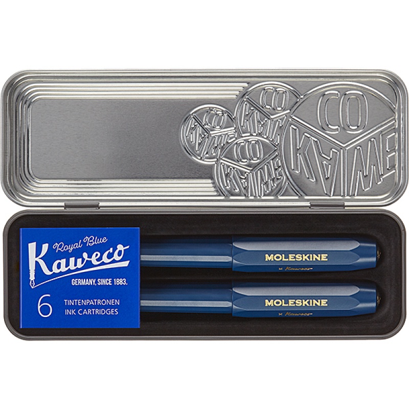 310906-344435-kaweco_x_moleskine_zestaw_prezentowy_niebies-800w KAWECO X MOLESKINE zestaw prezentowy, niebieski - obrazek 1