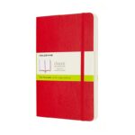 Notes MOLESKINE Classic L (13x21 cm), gładki, miękka oprawa, scarlet red, 400 stron, czerwony