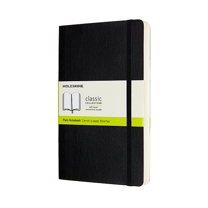 310990-344448-notes_moleskine_classic_l_13x21cm_gladki_mie-800w Notes MOLESKINE Classic L (13x21cm), gładki, miękka oprawa, 400 stron, czarny - obrazek 1