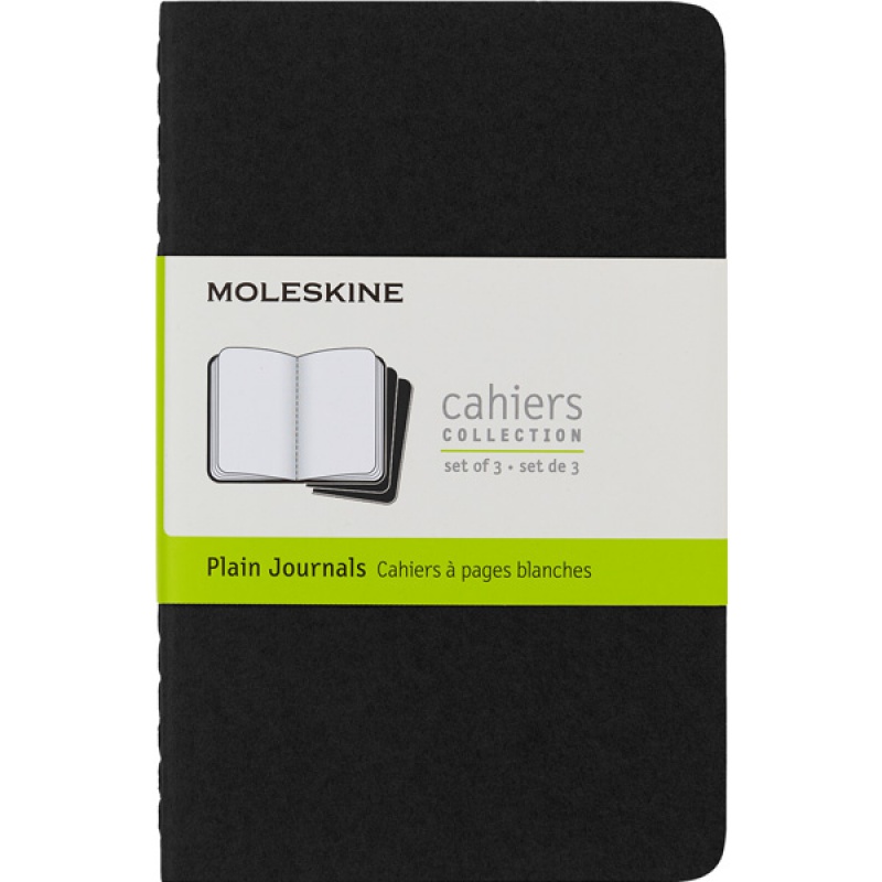 315537-278513-zestaw_3_zeszytow_moleskine_cahier_journals_-800w Zestaw 3 Zeszytów MOLESKINE Cahier Journals P (9x14cm) gładki, 64 strony, czarny - obrazek 1