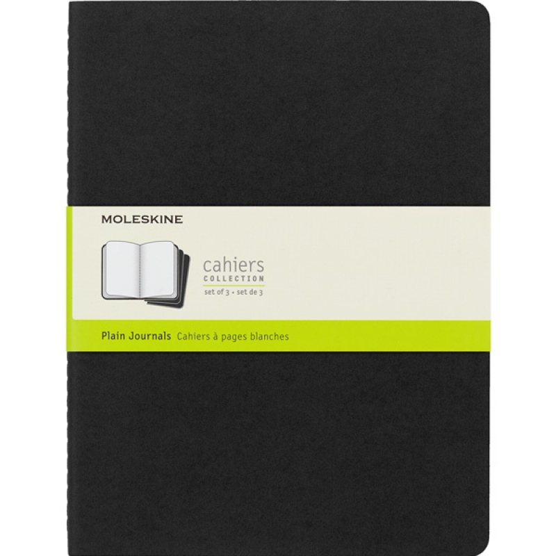 315573-278516-zestaw_3_zeszytow_moleskine_cahier_journals_-800w Zestaw 3 Zeszytów MOLESKINE Cahier Journals XL (19x25cm) gładki, 120 stron, czarny - obrazek 1