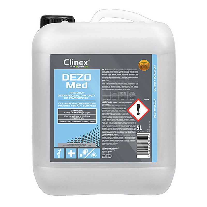 315807-290937-preparat_dezynfekujaco_myjacy_do_powierzchni-800w Preparat CLINEX DezoMed, dezynfekująco-myjący do powierzchni, 5l - obrazek 1