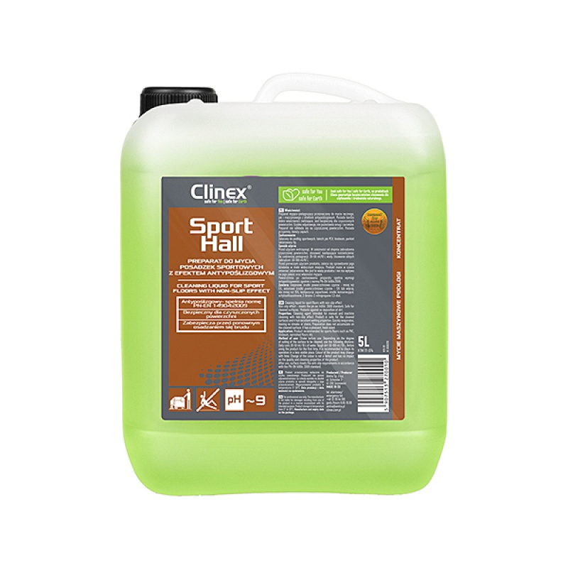315812-72113-preparat_myjaco_pielegnujacy_clinex_sposrthal-800w-1 Preparat CLINEX SportHall, myjąco-pielęgnujacy, do podłóg, 5l - obrazek 1