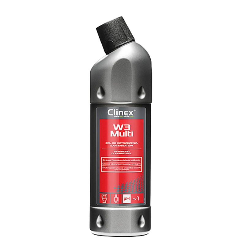 315813-20509-preparat_clinex_w3_multi_1l_do_mycia_sanitari-800w Preparat CLINEX W3 Multi, do mycia sanitariatów i łazienek, skoncentrowany, 1l - obrazek 1