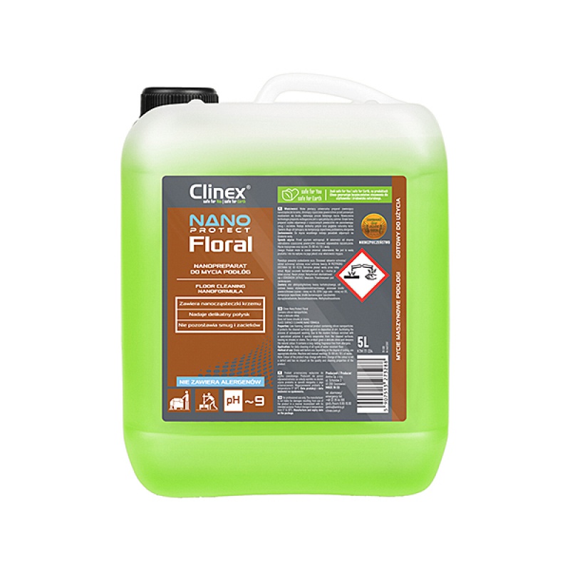 315827-33143-preparat_czyszczacy_clinex_nano_protect_flora-800w Preparat CLINEX Nano Protect Floral, do mycia podłóg, 5l - obrazek 1