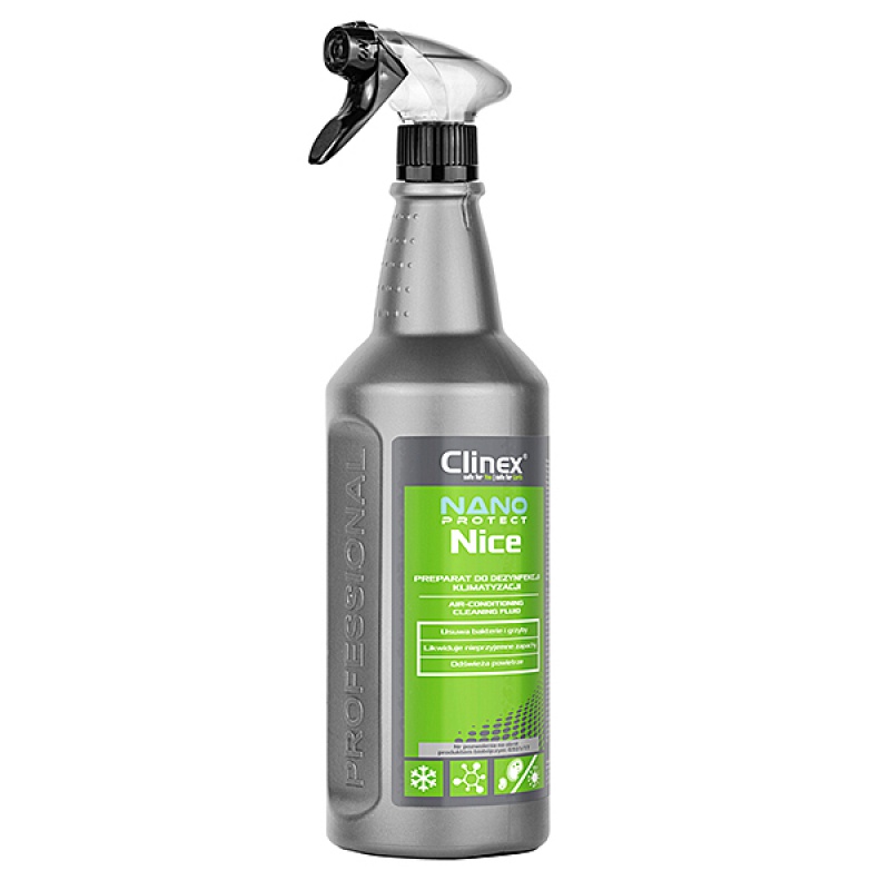 315828-33144-preparat_do_dezynfekcji_ukladow_klimatyzacji_-800w-1 Preparat CLINEX Nano Protect Silver Nice, do dezynfekcji układów klimatyzacji i wentylacji, 1l - obrazek 1