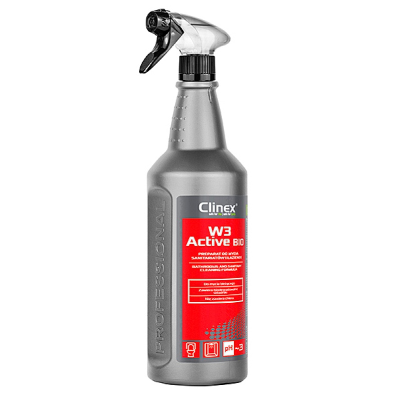 315836-20510-preparat_clinex_w3_active_bio_1l_do_mycia_san-800w Preparat CLINEX W3 Active BIO, do mycia sanitariatów i łazienek, 1l - obrazek 1