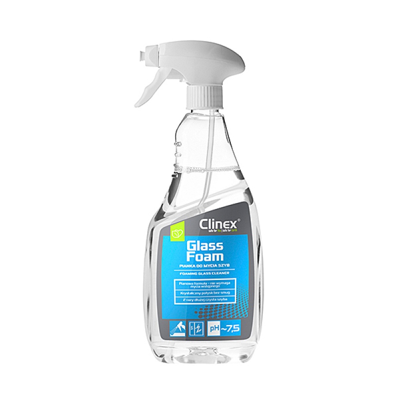 315854-22026-pianka_clinex_glass_foam_650ml_do_mycia_szyb-800w-1 Pianka CLINEX Glass Foam, do mycia szyb, 650ml - obrazek 1