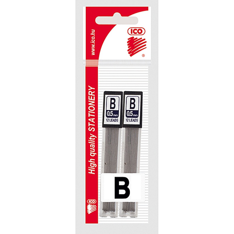 316025-346735-grafit_do_olowka_automatycznego_ico_0_5_mm_2-800w-1 Grafit do ołówka automatycznego ICO, 0,5 mm, 2x12szt., zawieszka - obrazek 1