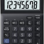 Kalkulator biurowy CASIO MS-8F, 8-cyfrowy, 103x147x28,8mm, czarny