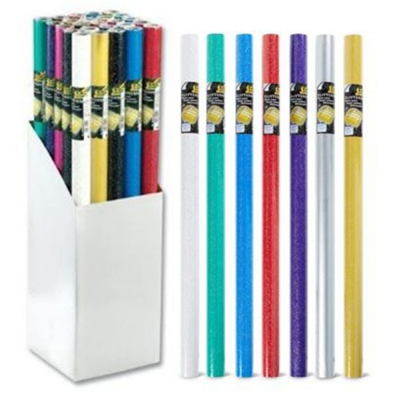 316127-346761-papier_prezentowy_brokatowy_70g_m2_1_szt_70x-800w-1 Papier prezentowy brokatowy, 70g/m2, 1 szt., 70x150cm, mix kolorów - obrazek 1