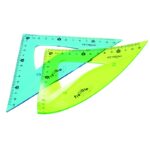 Ekierka KEYROAD, 13 cm, 45 stopni, elastyczna, zawieszka, mix kolorów - obrazek 4
