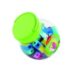 Temperówka plastikowa KEYROAD Color Mate, podwójna, w tubie, mix kolorów (pakiet 24 opakowań)