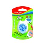 Temperówka plastikowa z gumką KEYROAD, kitty cat, pojedyncza, blister, mix kolorów