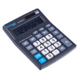 Kalkulator biurowy DONAU TECH OFFICE, CI-CMB801BK, 8-cyfr. wyświetlacz, wym. 137x101x30mm, czarny - obrazek 3
