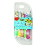 Farby plakatowe KEYROAD, 10x10 ml, 10 kolorów, 6 metalicznych i 4 neonowych, pudełko, mix kolorów