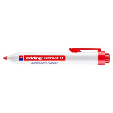 Marker permanentny automatyczny e-11 EDDING, 1,5-3mm, czerwony (opakowanie 10 szt.)