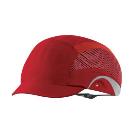 Lekka czapka ochronna HardCap Aerolite®, 2,5cm daszek, czerwona (opakowanie 20 szt.)