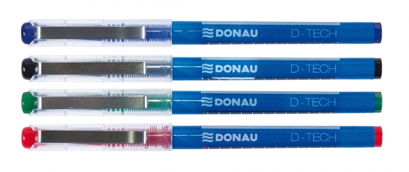 32399-13711-cienkopis_kulkowy_donau_d_tech_zielony-800w Cienkopis kulkowy DONAU D-TECH, zielony - obrazek 1