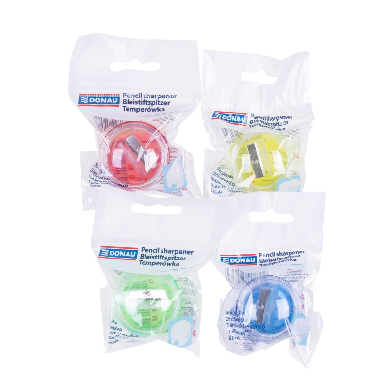 324363-14146-temperowka_donau_plastikowa_pojedyncza_mala_o-800w Temperówka DONAU, plastikowa, pojedyncza, mała okrągła, mix kolorów - obrazek 1