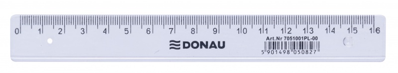 324371-15179-linijka_donau_16cm_transparentna-800w Linijka DONAU, 16cm, transparentna (opakowanie 50 szt.) - obrazek 1