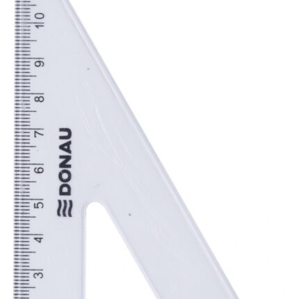 Ekierka DONAU, mała, 12cm, 60°, transparentna