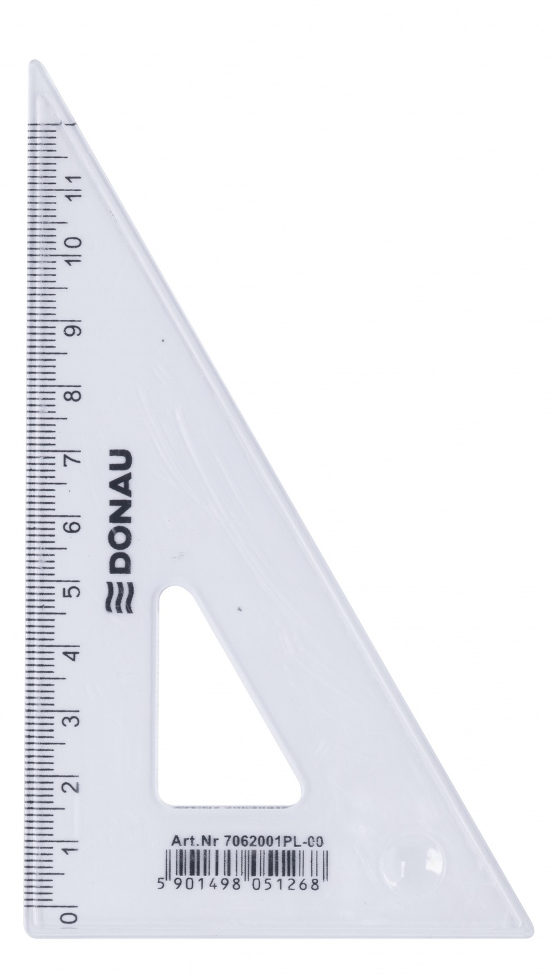 324373-15191-ekierka_donau_mala_12cm_60_transparentna-800w Ekierka DONAU, mała, 12cm, 60°, transparentna - obrazek 1