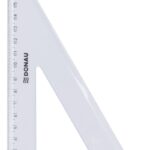 Ekierka DONAU, duża, 19cm, 60°, transparentna