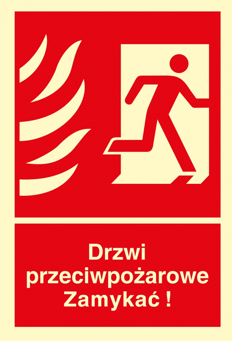 324408-353939-znak_tdc_drzwi_przeciwpozarowe_zamykac_kieru-800w-1 Znak TDC, Drzwi przeciwpożarowe. Zamykać! Kierunek drogi ewakuacyjnej w prawo - obrazek 1