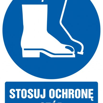Znak TDC, Stosuj ochronę stóp
