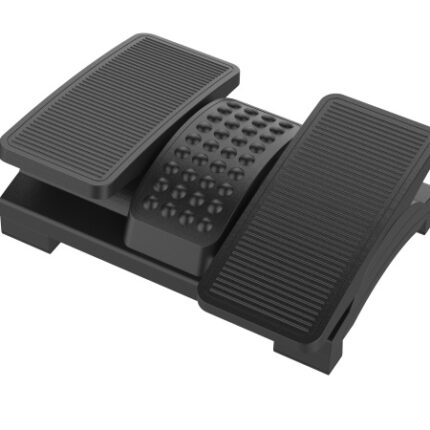 Podnóżek Q-CONNECT, 430x320mm, z oddzielnymi platformami na nogi, czarny