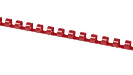 Grzbiety do bindowania OFFICE PRODUCTS, A4, 8mm (45 kartek), 100 szt., czerwone