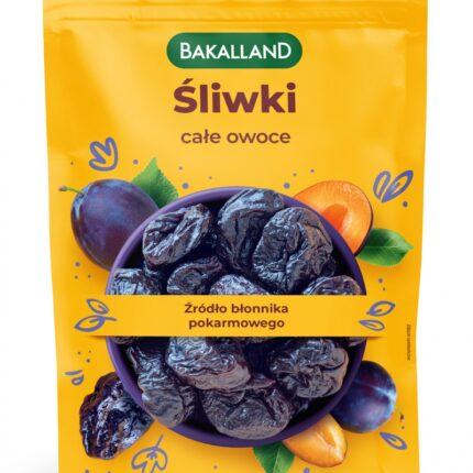 Śliwki suszone całe owoce, Bakalland, 300g