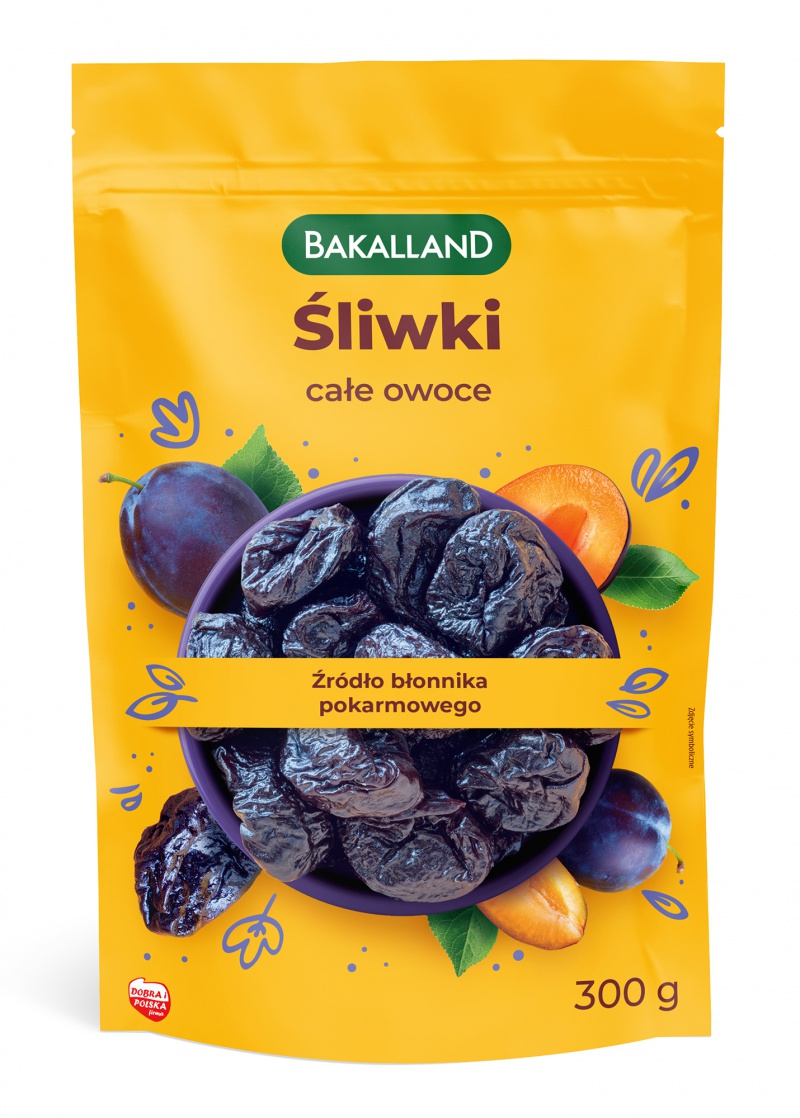 326080-355792-sliwki_suszone_cale_owoce_bakalland_300g-800w-1 Śliwki suszone całe owoce, Bakalland, 300g - obrazek 1