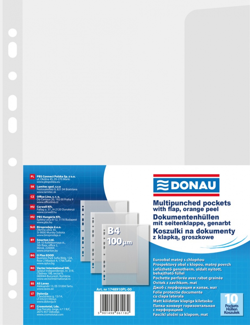 326998-14314-koszulki_z_klapka_donau_pp_b4_groszkowe_100mi-800w Koszulki z klapką DONAU, PP, B4, groszkowe, 100mikr., 10szt. - obrazek 1