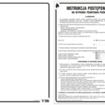 Znak TDC, Instrukcja postępowania w przypadku powstania pożaru