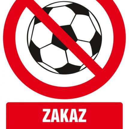 Znak TDC, Zakaz gry w piłkę