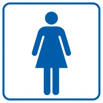 Znak TDC, Toaleta damska