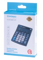 Kalkulator biurowy DONAU TECH OFFICE, CI-CMB801BK, 8-cyfr. wyświetlacz, wym. 137x101x30mm, czarny - obrazek 6