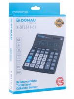Kalkulator biurowy DONAU TECH OFFICE, CI-CDB1401BK, 14-cyfr. wyświetlacz, wym. 201x155x35mm, czarny - obrazek 5