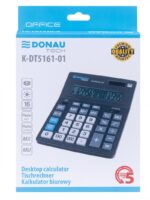 Kalkulator biurowy DONAU TECH OFFICE, CI-CDB1601BK, 16-cyfr. wyświetlacz, wym. 201x155x35mm, czarny