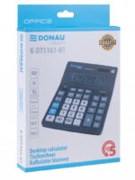 Kalkulator biurowy DONAU TECH OFFICE, CI-CDB1601BK, 16-cyfr. wyświetlacz, wym. 201x155x35mm, czarny - obrazek 5